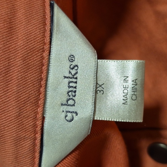 CJ Banks Women's Coral Zip-up Snap-up Jacket Sz 3X Great Condition - Picture 10 of 12